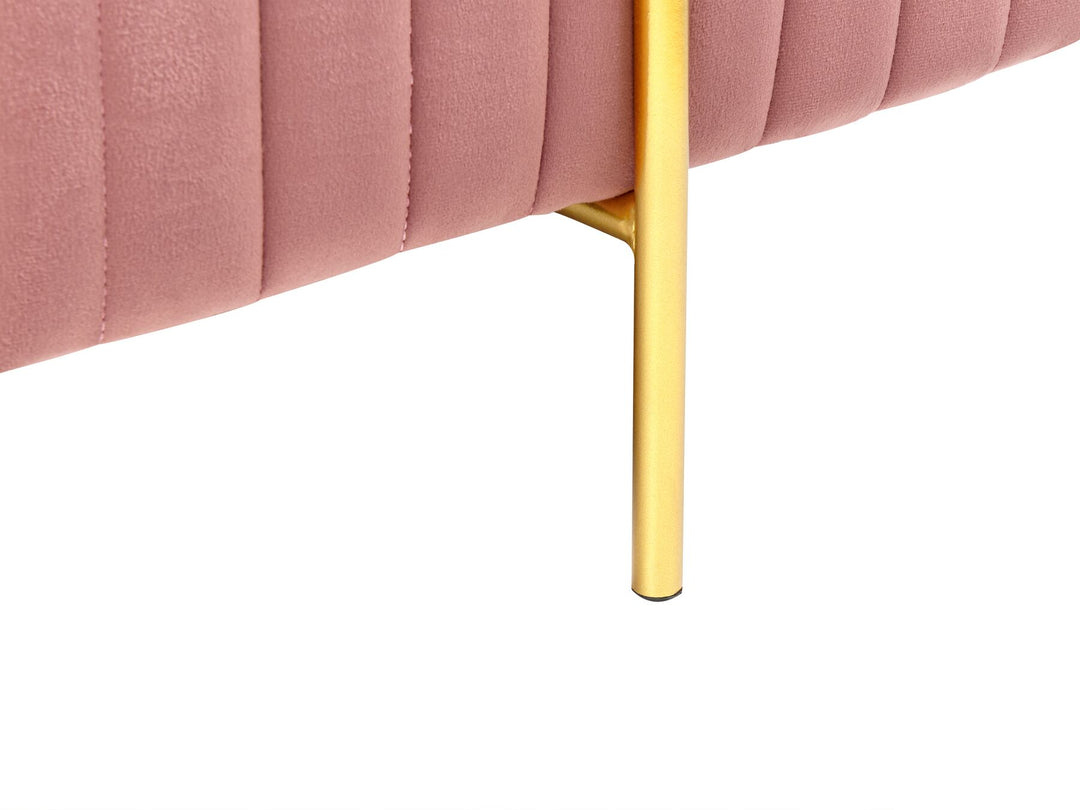 Velvet Bench Pink Dayton