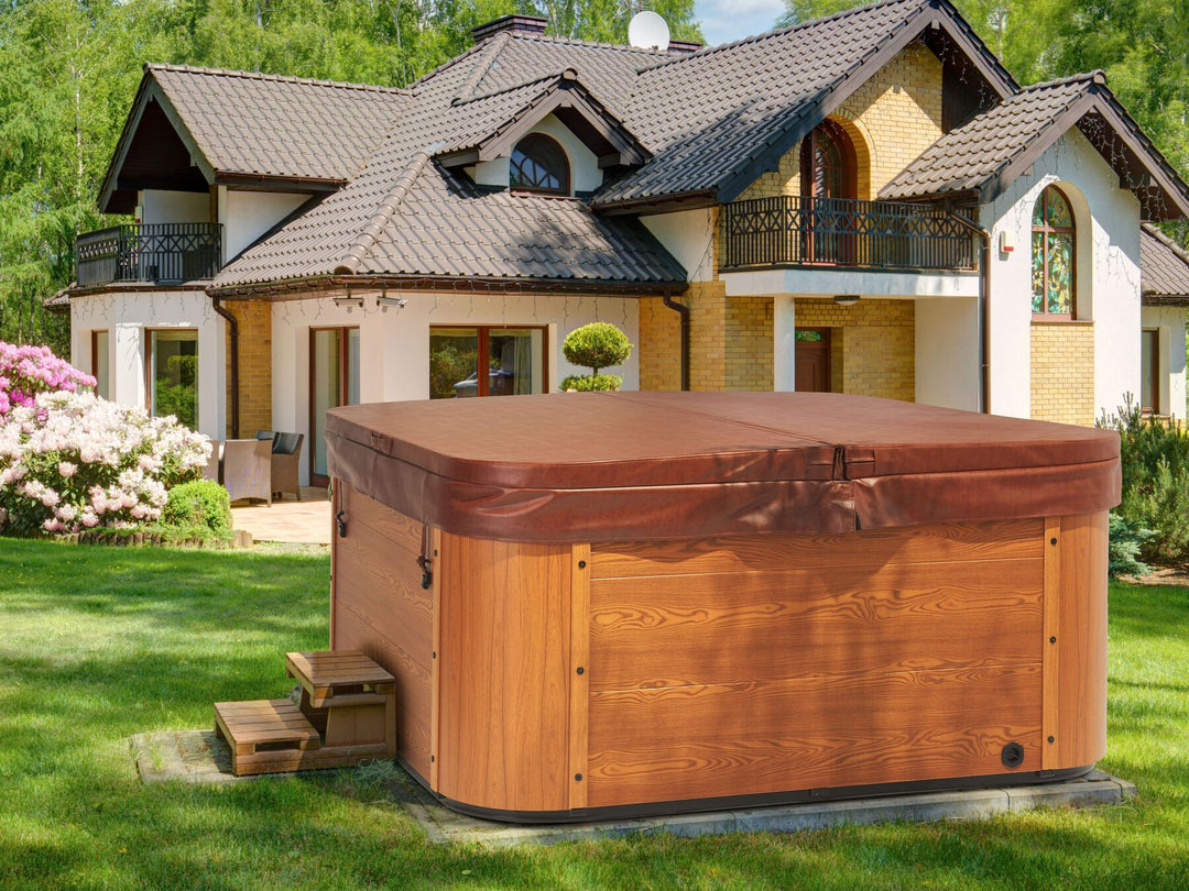 Square Hot Tub with LED Blue Tularosa