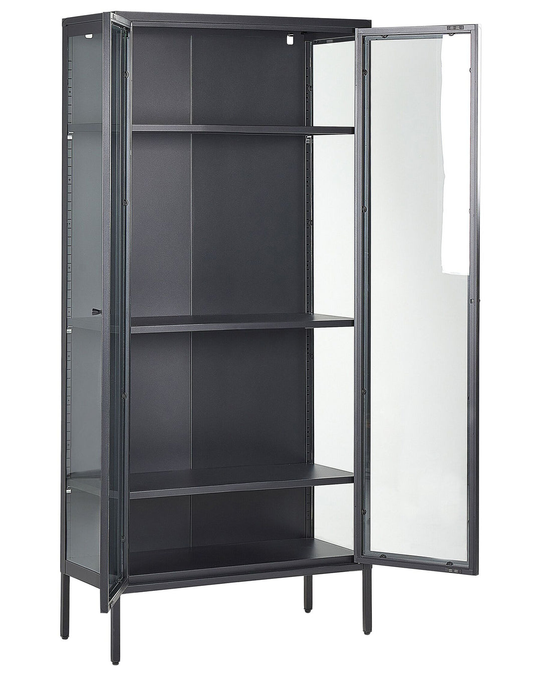 Steel Display Cabinet Black Harty