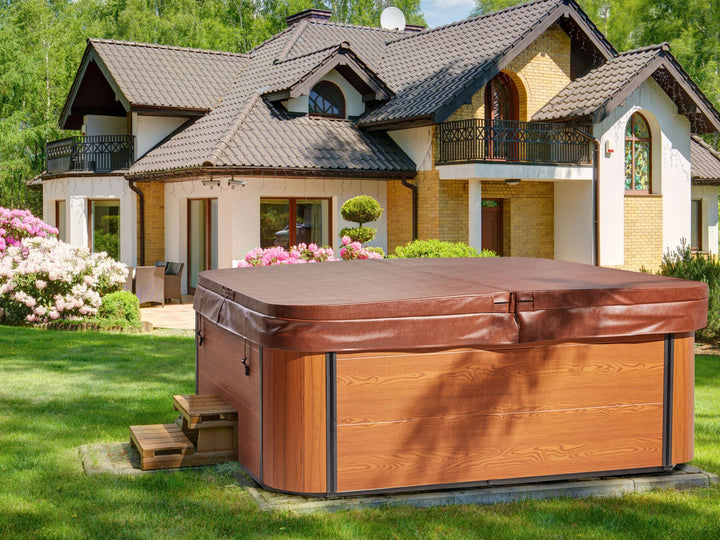 Square Hot Tub with LED Blue Arcelia