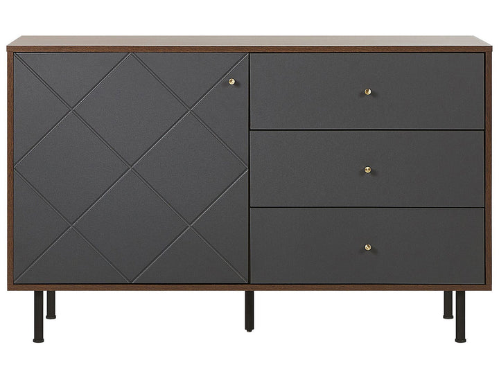 Sideboard Dark Wood with Grey Palmer