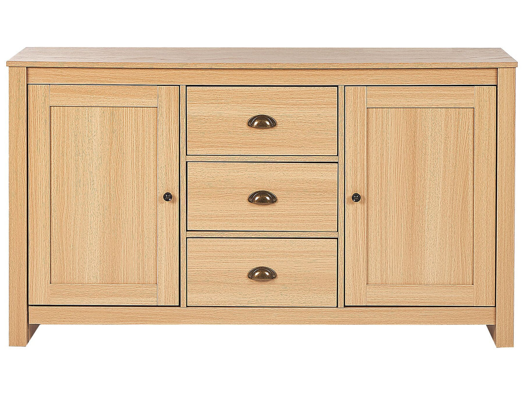 2 Door Sideboard Light Wood Lansin