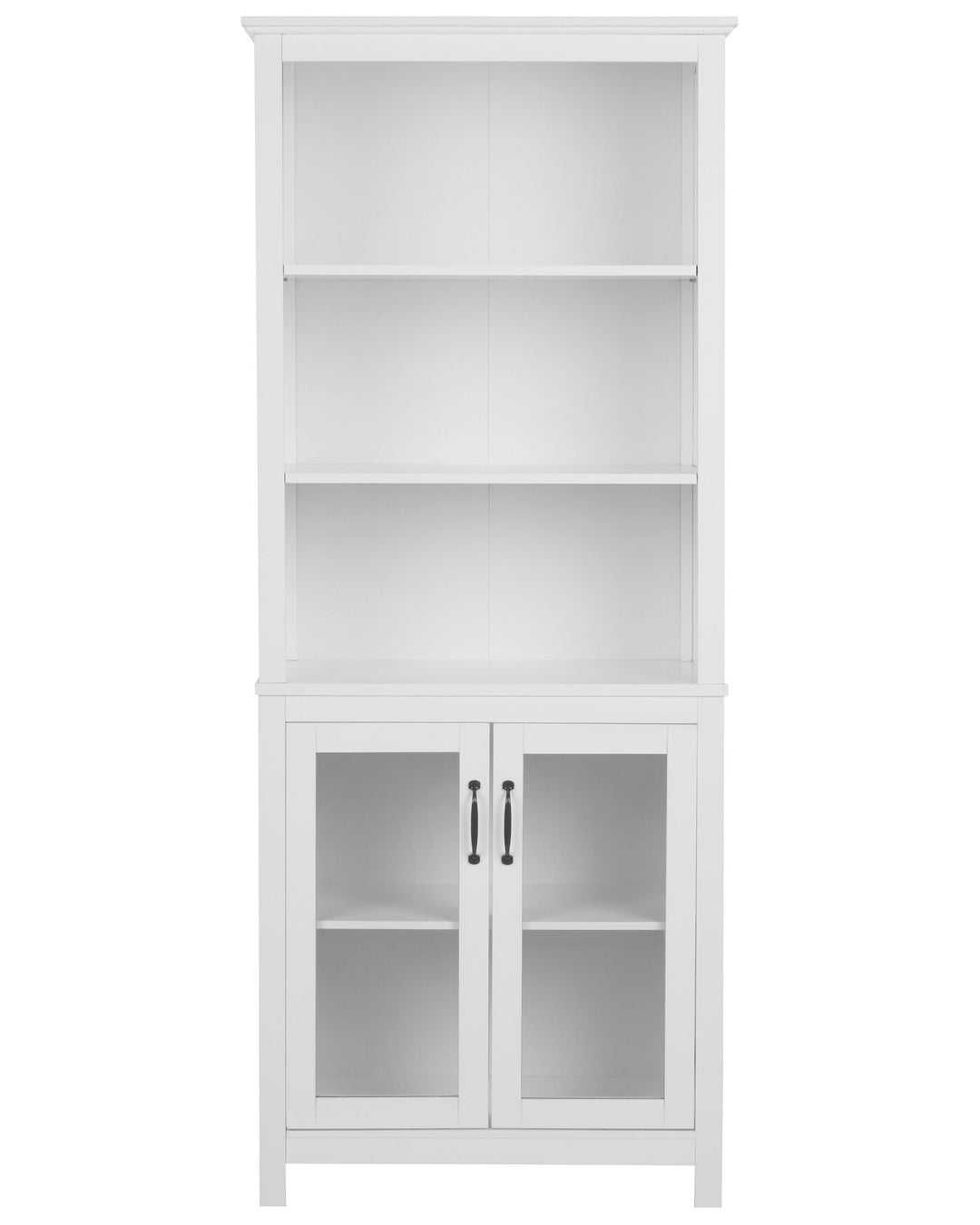 Display Cabinet with Glass Doors White Lusby