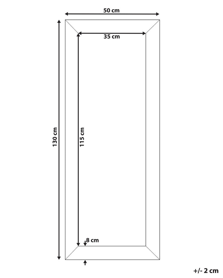 Wall Mirror 130 cm Silver Derval