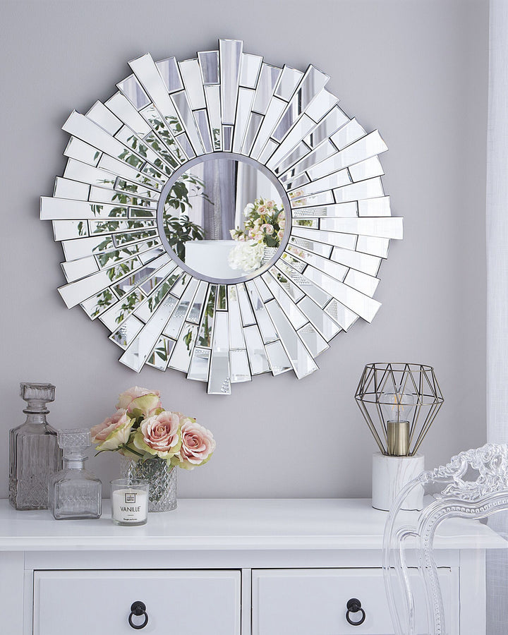 Wall Mirror 70 cm Silver Vire