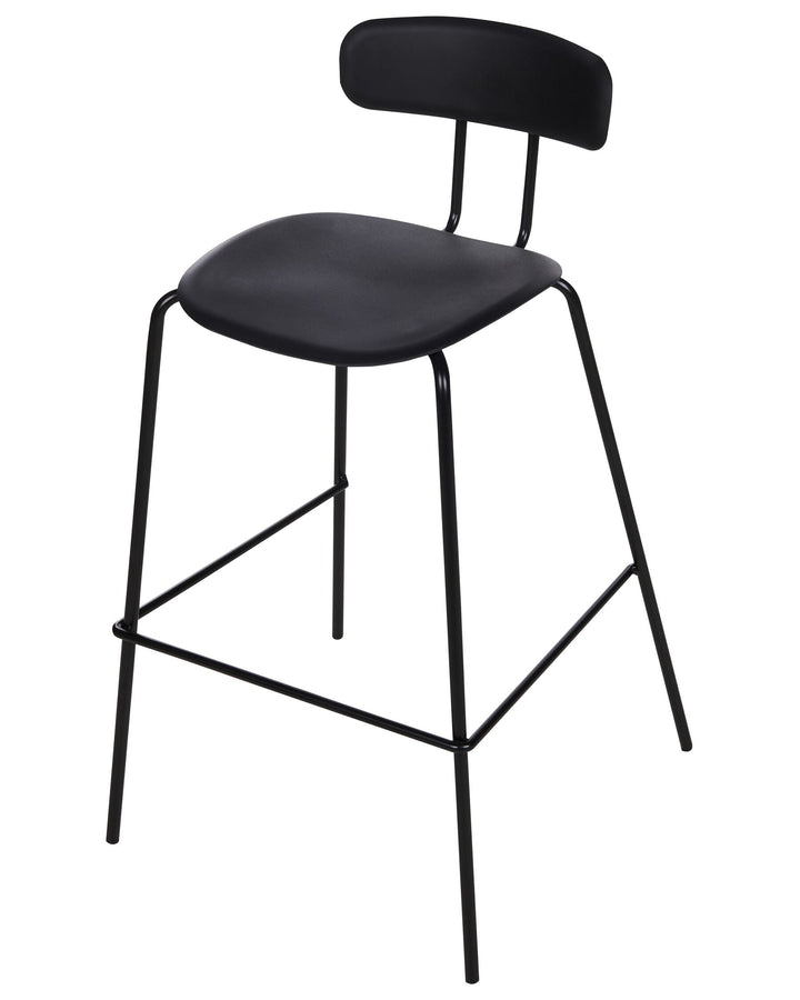 Bar Chair Set of 2 Black Sibley