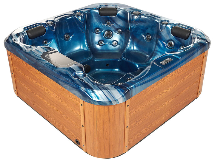 Square Hot Tub with LED Blue Lastarria