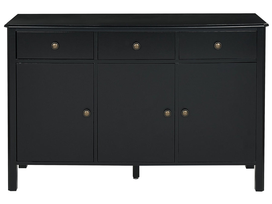 3 Door Sideboard Black Olate