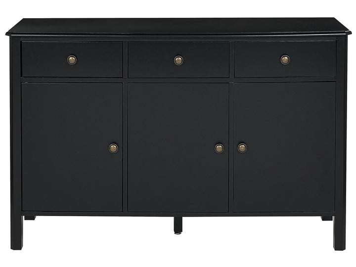 3 Door Sideboard Black Olate