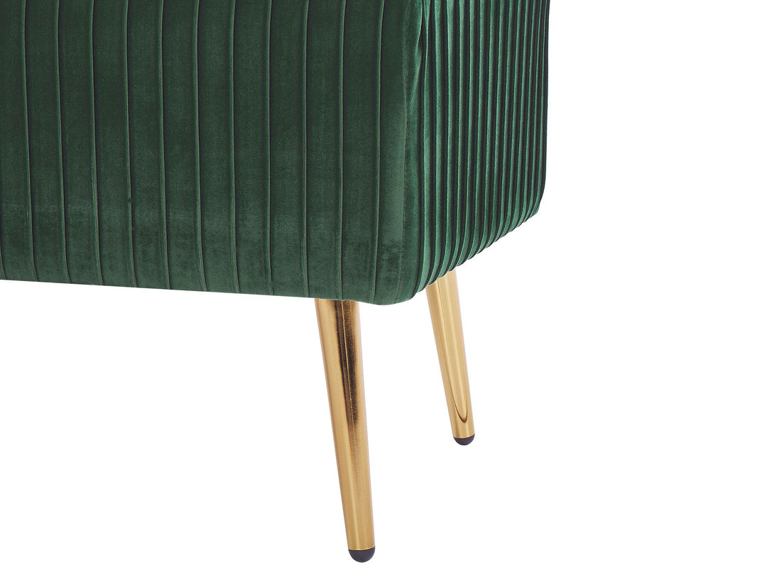 Velvet Bedroom Bench Green Paterson