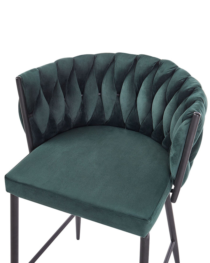 Bar Chair Dark Green Milan