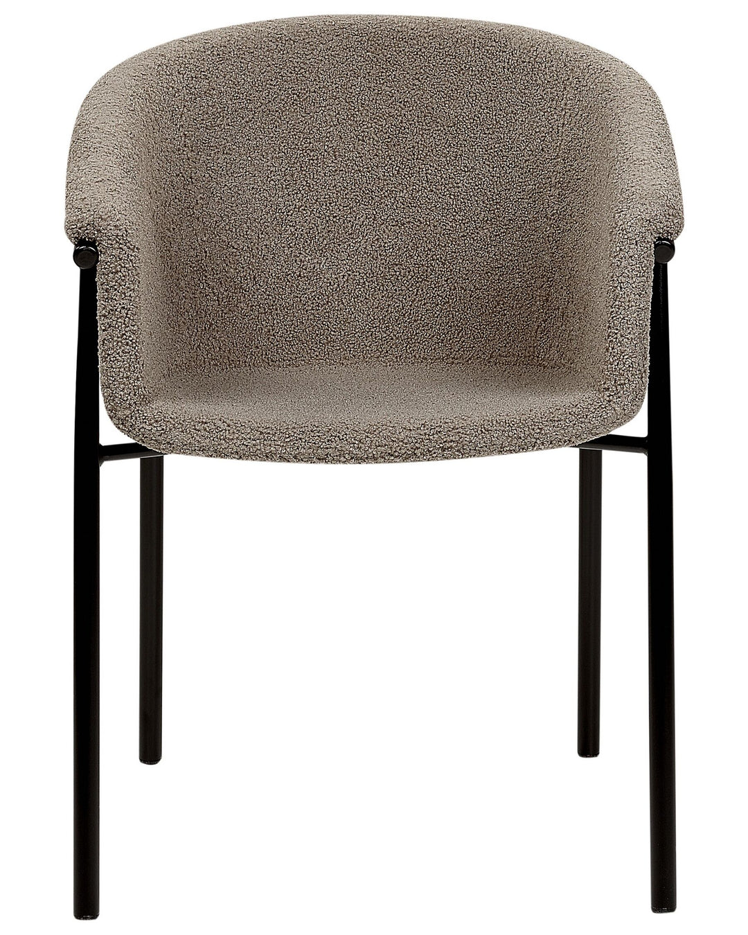 Dining Chair Set of 2 Boucle Taupe Ames