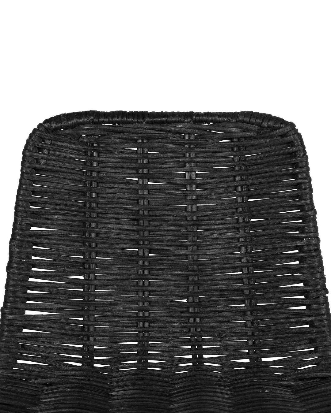 Bar Chair Set of 2 Rattan Black Cassita