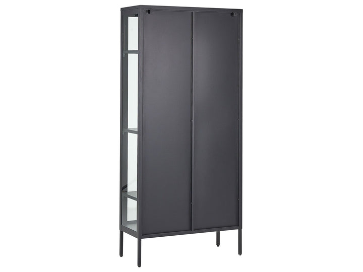 Steel Display Cabinet Black Harty