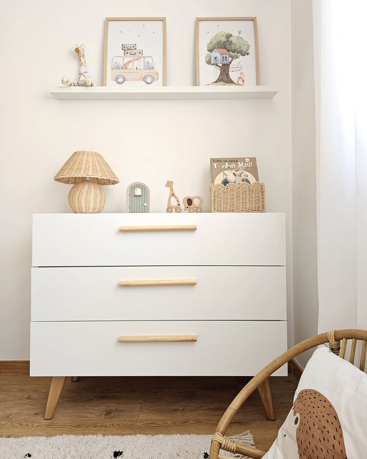 3 Drawer Chest of Drawers White Salem