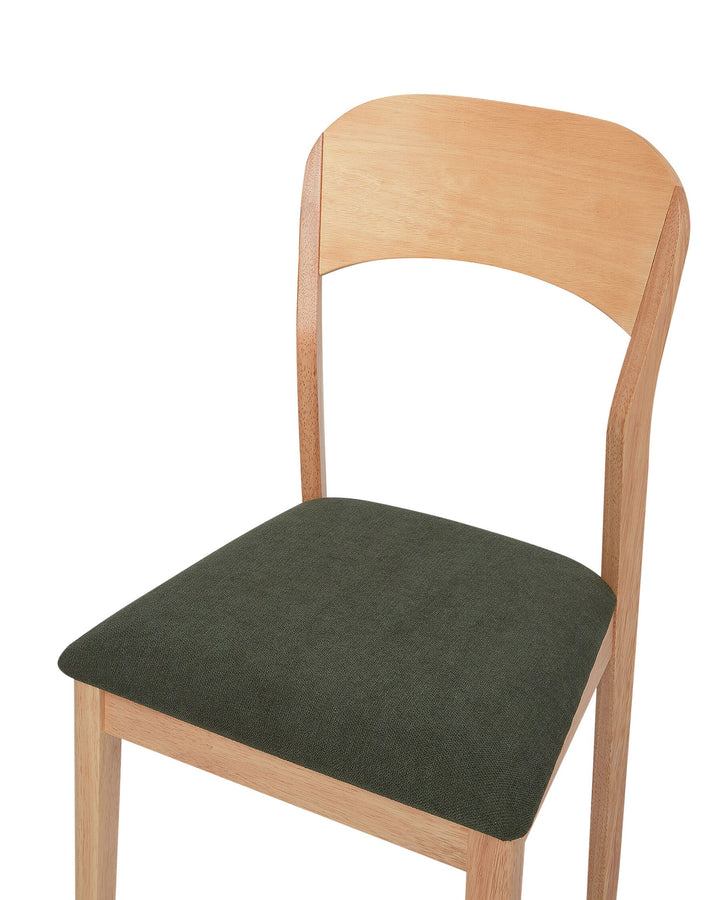 Rubberwood Dining Chair Set of 2 Light Wood Alvin