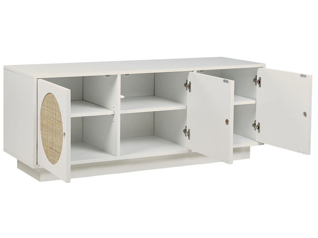 Rattan 3 Door Sideboard White Uyuni