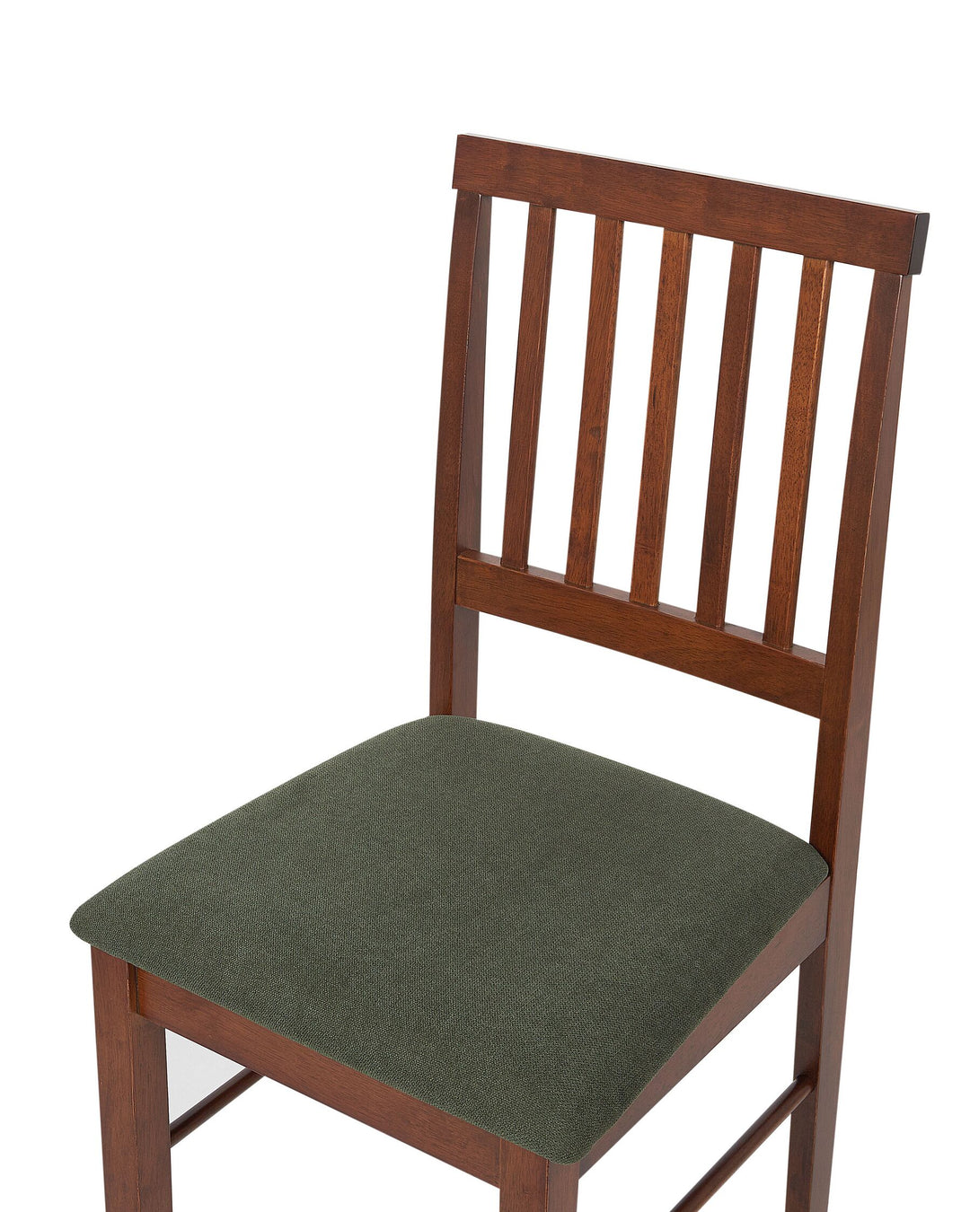 Rubberwood Dining Chair Set of 2 Dark Wood Orono