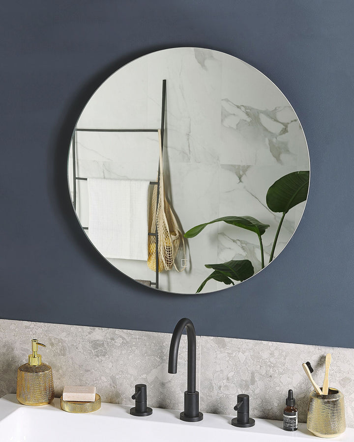 Round LED Wall Mirror ø 60 cm Silver Callac