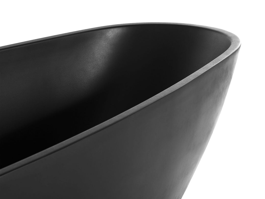 Freestanding Bath 1730 x 820 mm Black Guiana