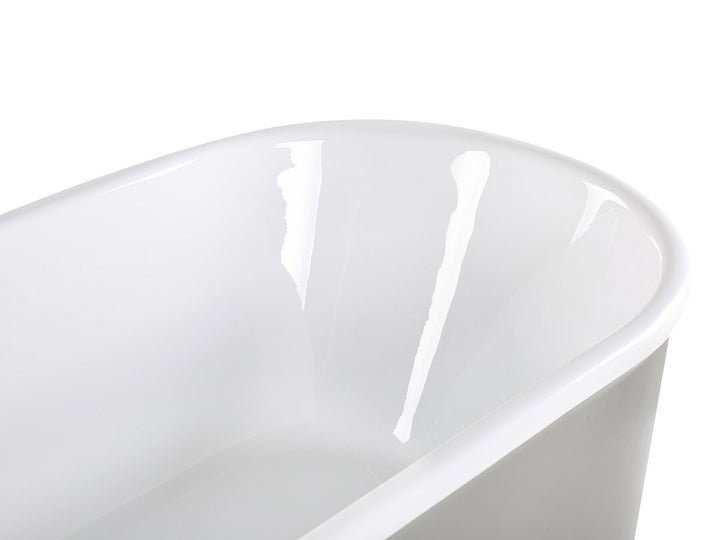 Freestanding Bath 1700 x 800 mm Silver Pinel