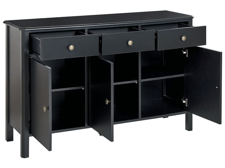 3 Door Sideboard Black Olate