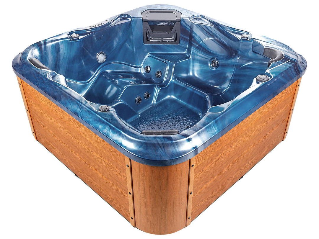 Square Hot Tub with LED Blue Tularosa