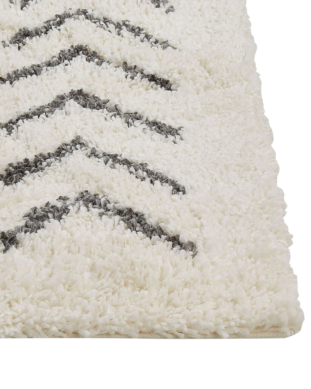 Shaggy Area Rug 200 x 300 cm White and Grey Ayrum