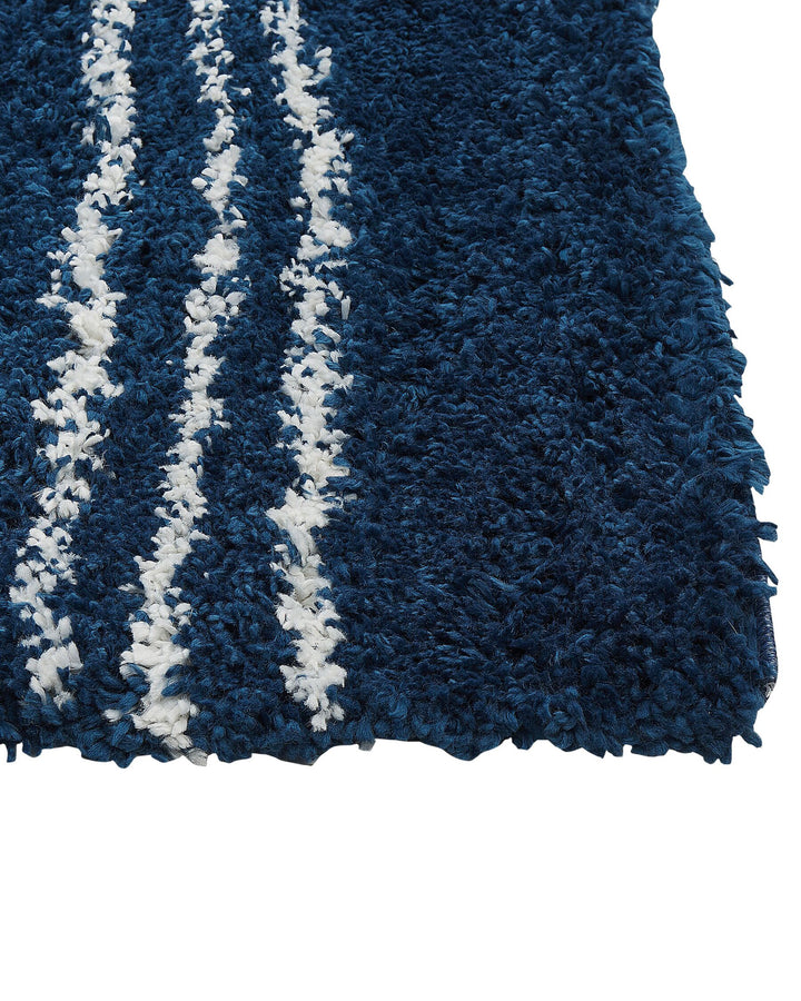 Shaggy Area Rug 200 x 300 cm Blue and White Tashir