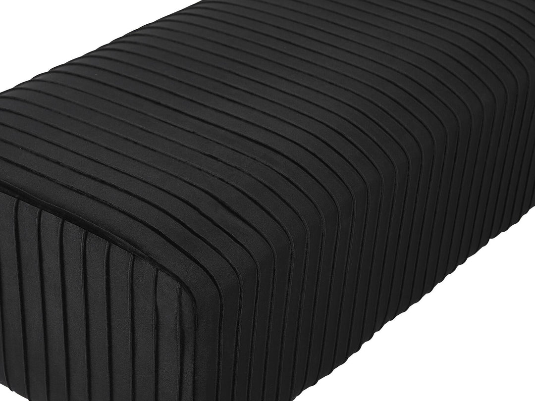 Velvet Bedroom Bench Black Paterson