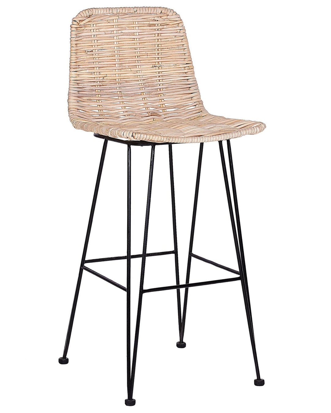 Bar Chair Set of 2 Rattan Natural Cassita