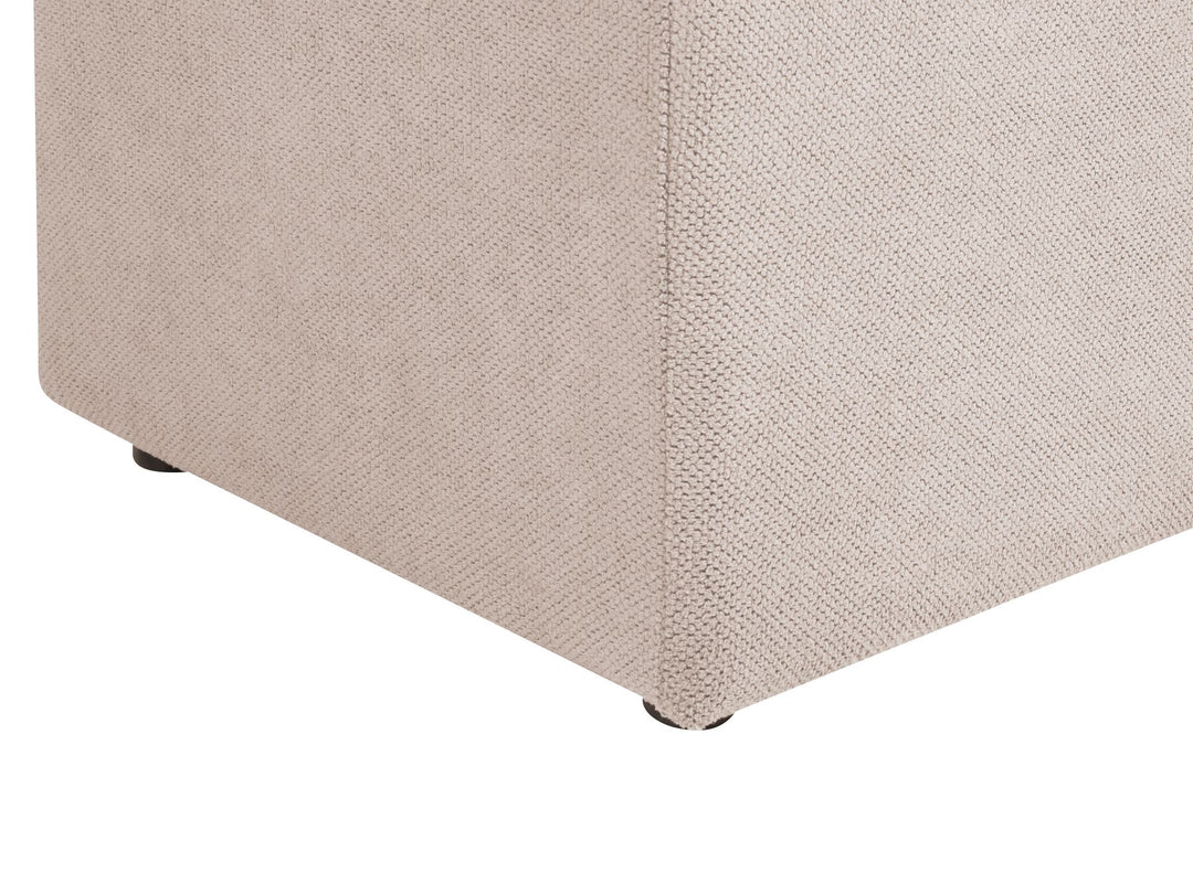 Fabric Storage Ottoman Beige Orem