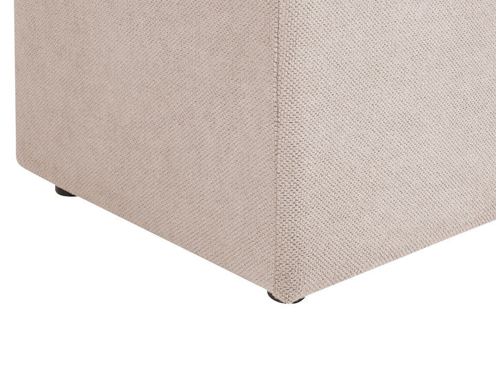 Fabric Storage Ottoman Beige Orem