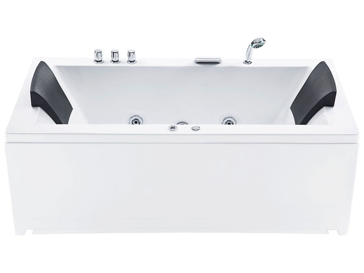 Right Hand Whirlpool Bath with LED 1830 x 900 mm White Varadero