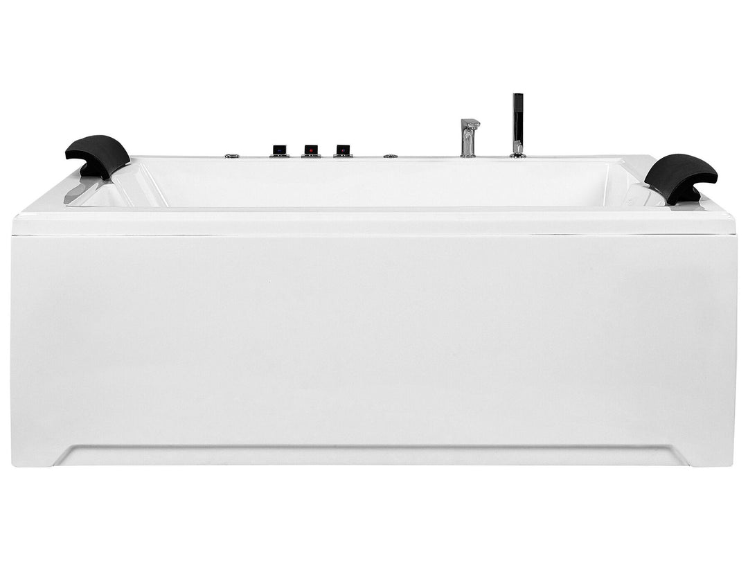 Whirlpool Bath with LED 1830 x 1420 mm White Salamanca