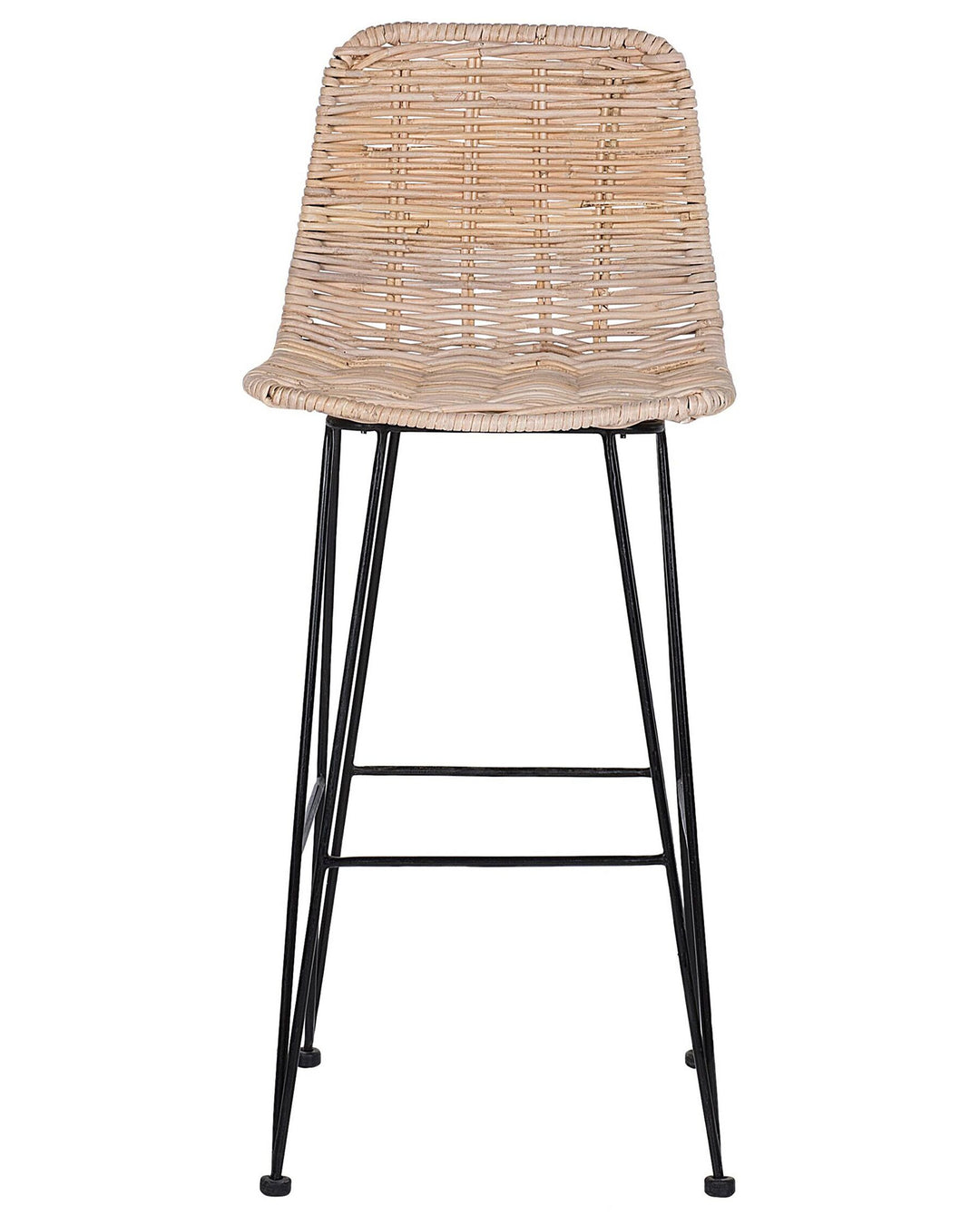 Bar Chair Set of 2 Rattan Natural Cassita