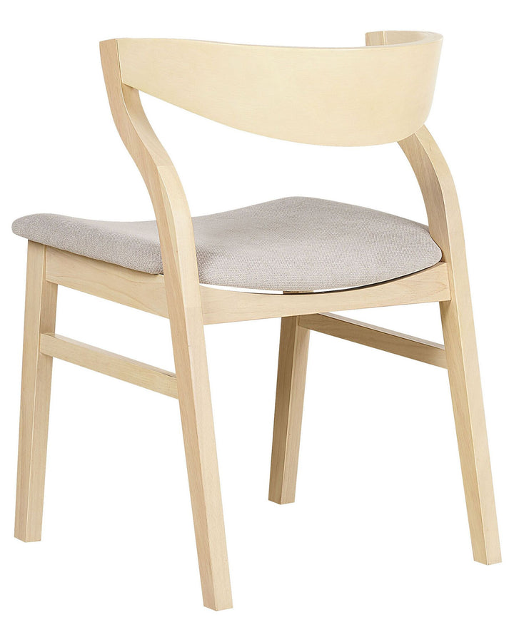 Dining Chair Set of 2 Beige Maroa