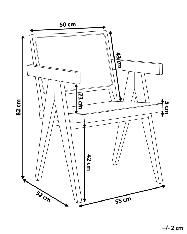 Mahogany Dining Chair Brown Westbrook