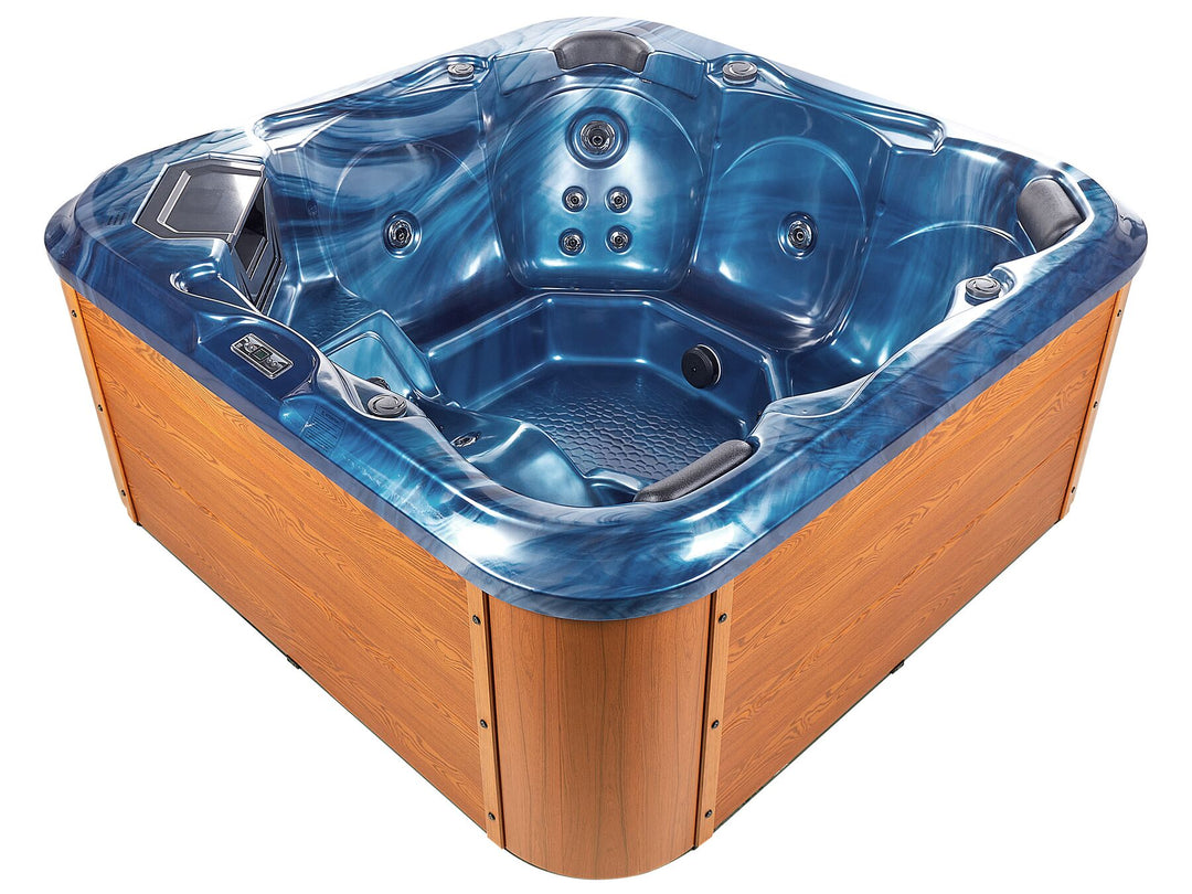 Square Hot Tub with LED Blue Tularosa