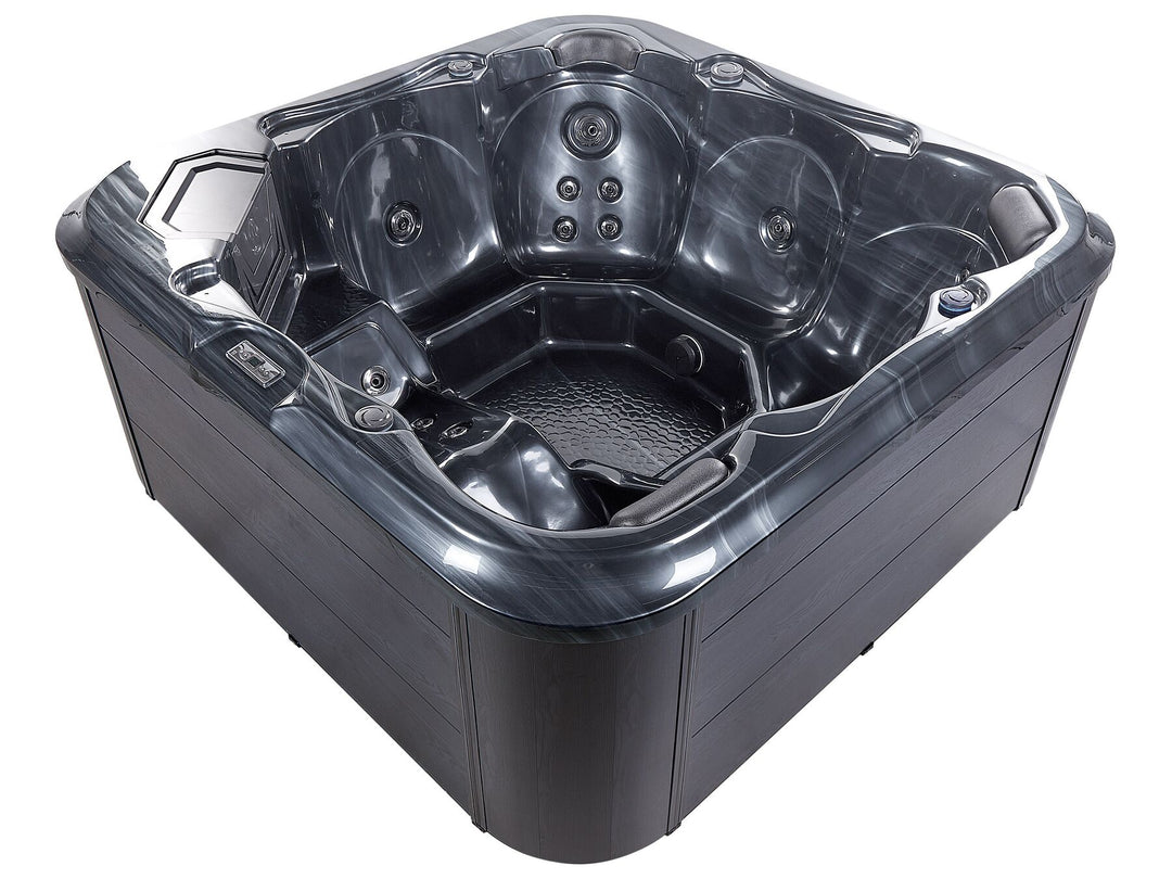 Square Hot Tub with LED Grey Tularosa