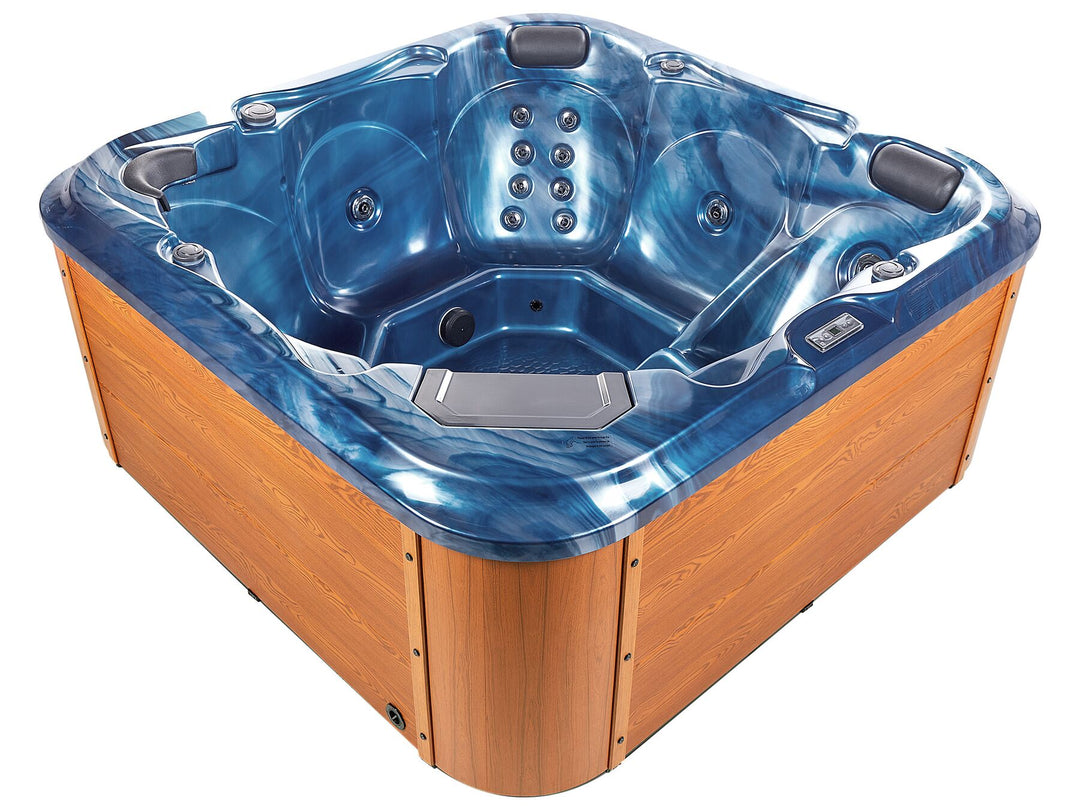 Square Hot Tub with LED Blue Tularosa