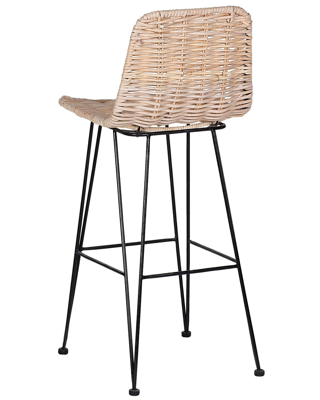 Bar Chair Set of 2 Rattan Natural Cassita