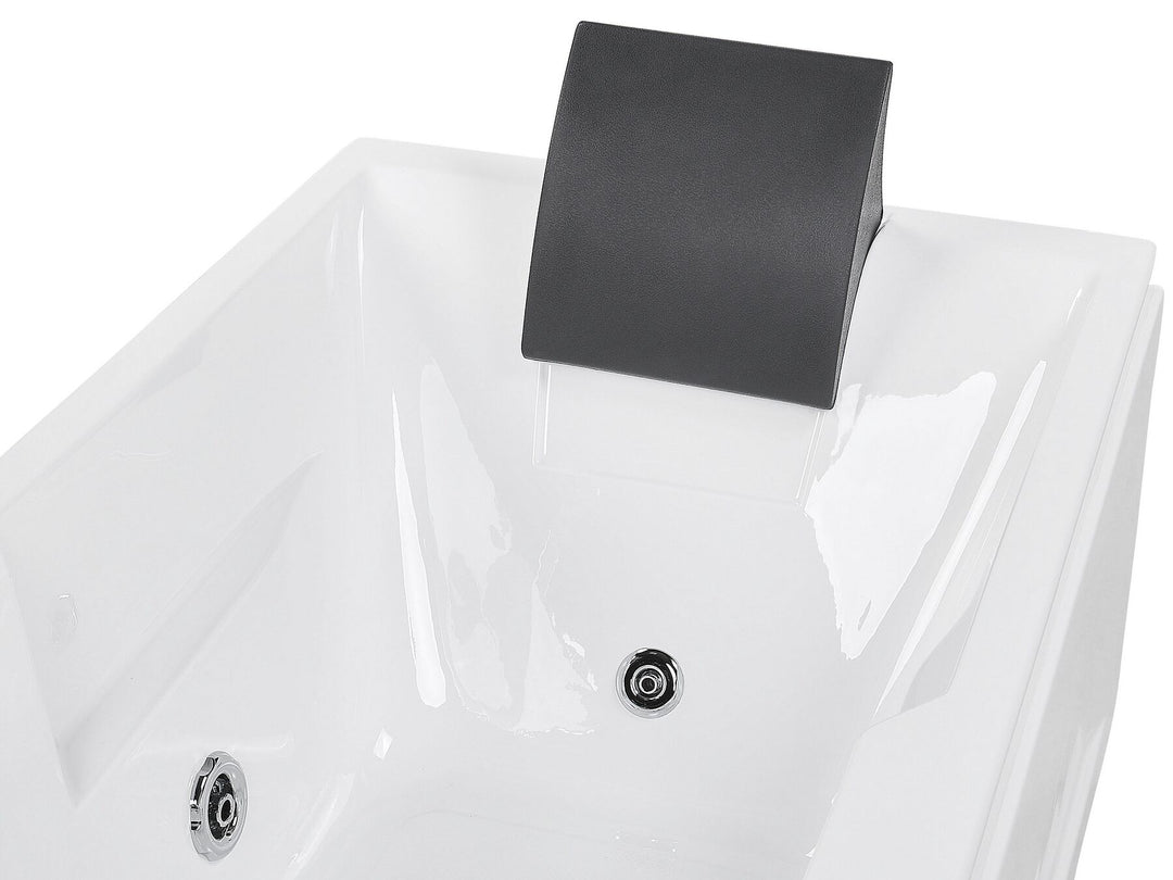 Right Hand Whirlpool Bath with LED 1690 x 810 mm White Artemisa