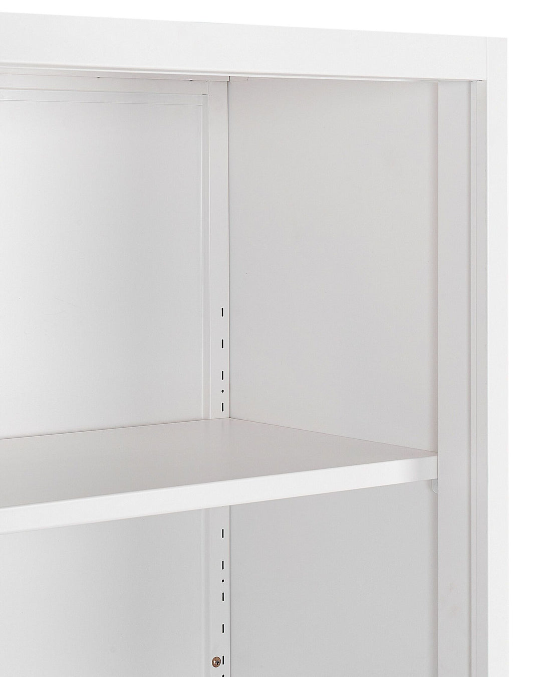 2 Door Storage Cabinet with Shelves White Muscovite