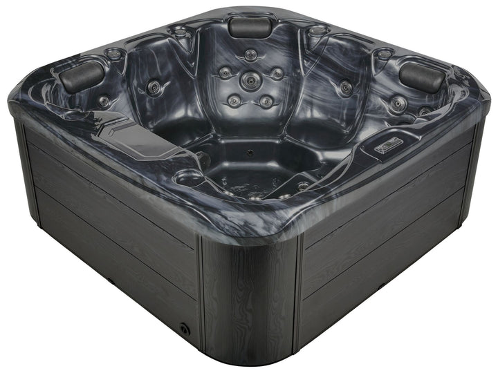 Square Hot Tub with LED Grey Lastarria