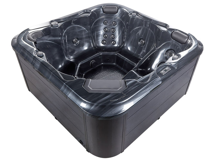 Square Hot Tub with LED Grey Tularosa