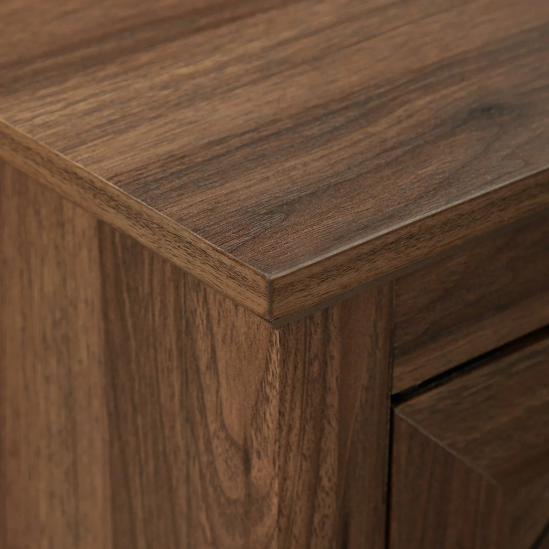 Angled Sideboard Dark Walnut Apollo