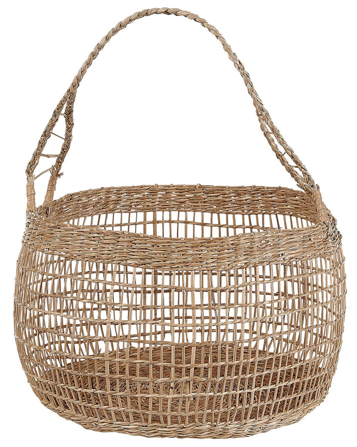 Set of 3 Seagrass Baskets Natural Arapaima