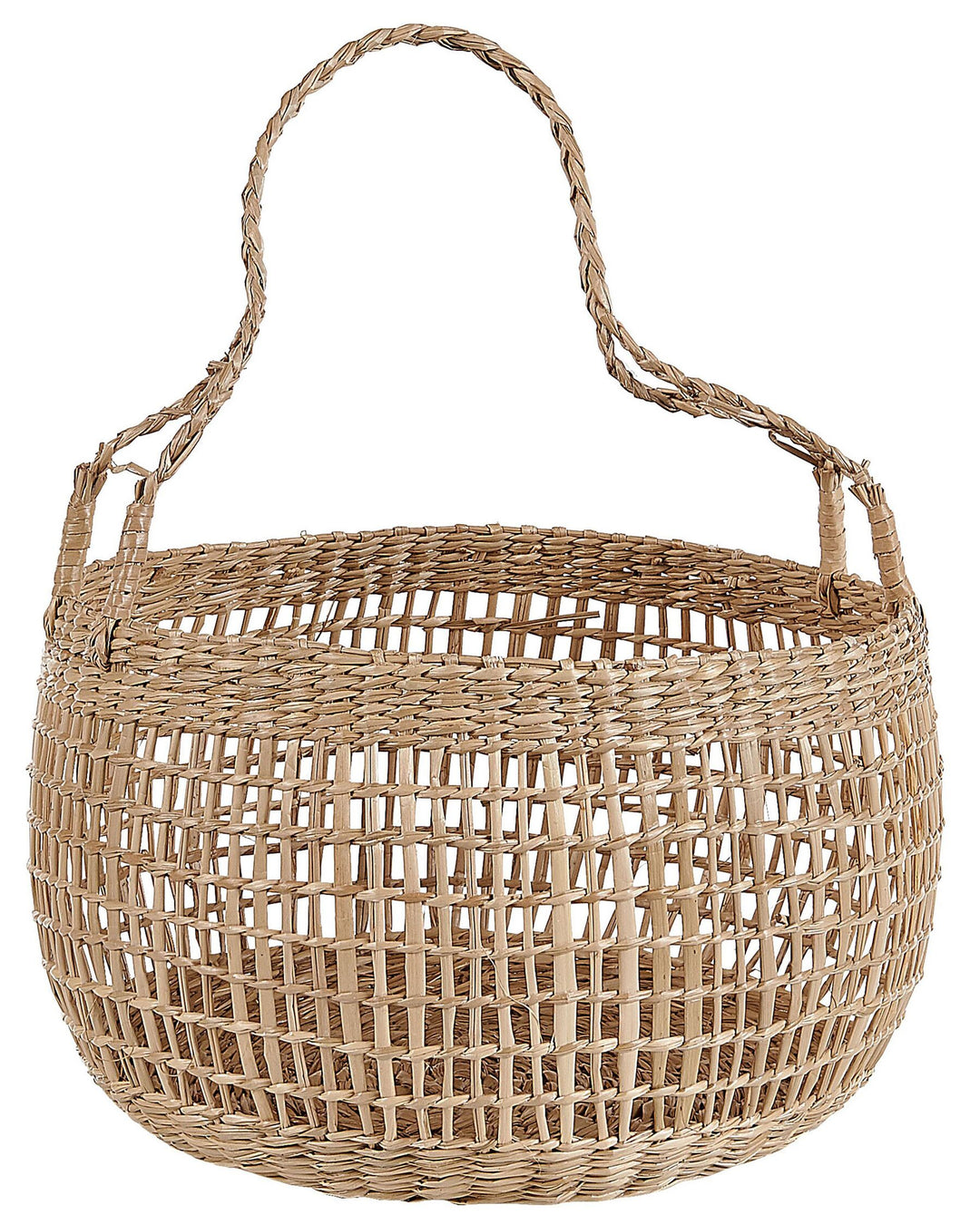 Set of 3 Seagrass Baskets Natural Arapaima