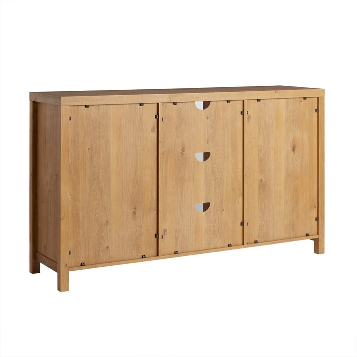 2 Door Sideboard with Arched Rattan Panels Pulli